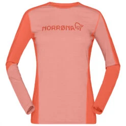 Norrøna Women's Falketind Equaliser Merino Round Neck - Merinoshirt -Winterkleidung norr na womens falketind equaliser merino round neck merinoshirt 1